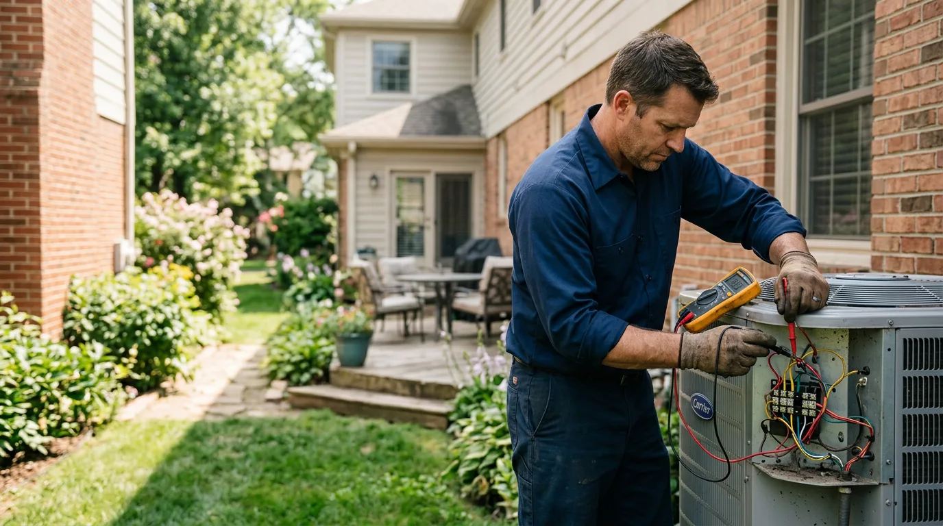 HVAC technician working near Esmond, IL